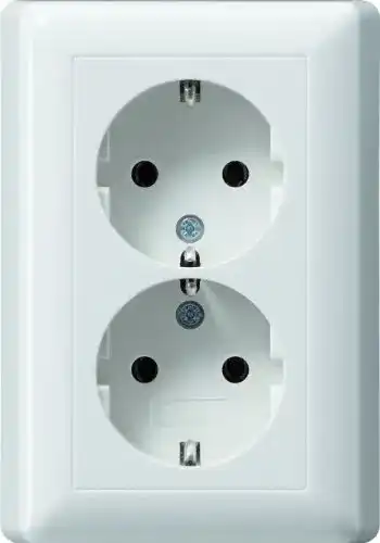 Gira-Steckdose Gira 078003 Doppel Schuko Steckdose Standard 55