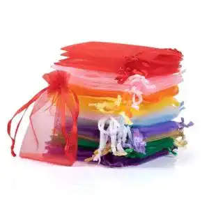 Organzasäckchen Tyhbelle 100 Stück Organzabeutel 10 x 15 cm