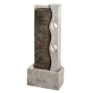 Wasserwand Dehner Gartenbrunnen Eclipse mit LED Beleuchtung