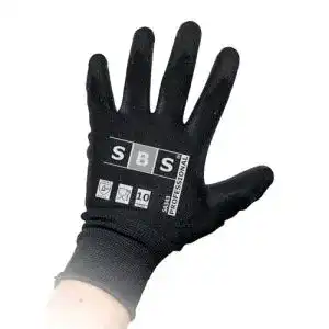 Arbeitshandschuhe SBS 12 Paar Nylonhandschuhe Größe 10