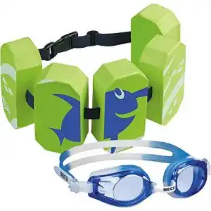 Beco-Schwimmgürtel Beco Schwimmgürtel grün + Schwimmbrille