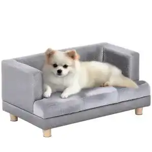 Hundesofa Pawhut, Haustiersofa, Kunstleder, 68 x 41 x 32 cm