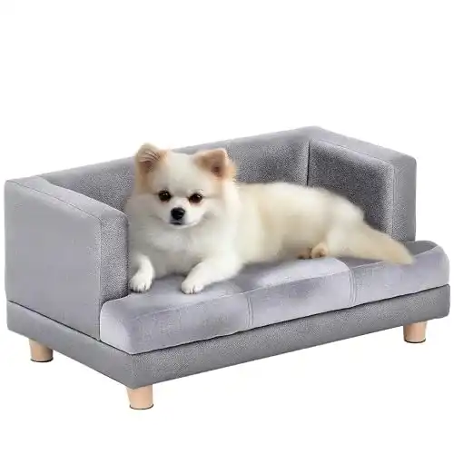 Hundesofa Pawhut, Haustiersofa, Kunstleder, 68 x 41 x 32 cm