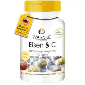 Eisentabletten WARNKE VITALSTOFFE Eisen mit Vitamin C, 100 Kaps.