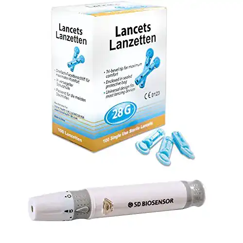 Lanzetten CodeFree Vorteilspack SD Stechhilfe + 100 Blut 28G