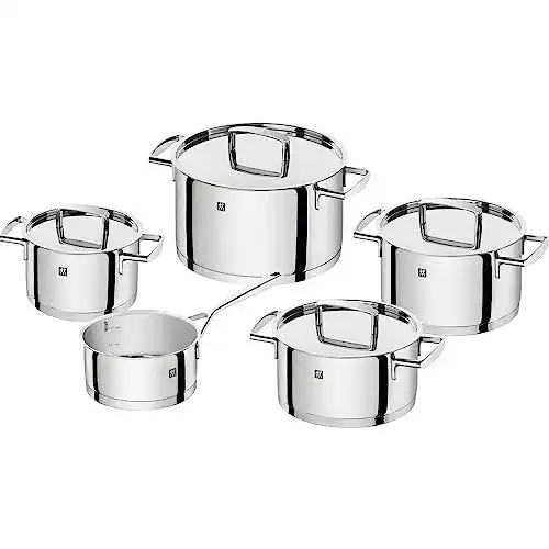 Zwilling-Töpfe Zwilling Kochtopf-Set, 5-tlg., 4 Deckel, Induktion