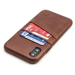 iPhone-X-Lederhülle Dockem iPhone X/XS mit Kartenfach
