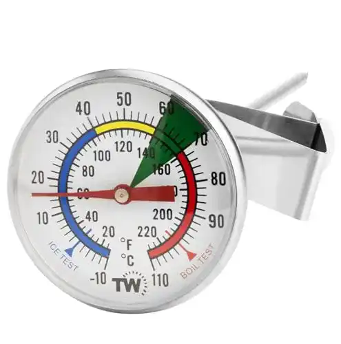 Milchthermometer Thermometer World 175 mm Edelstahlsonde