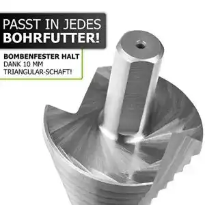 Stufenbohrer Pinava ® HSS [10mm Schaft] Kegelbohrer Ø 5-35mm