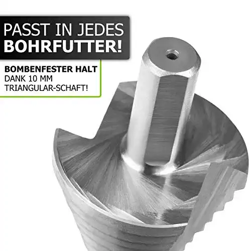 Stufenbohrer Pinava ® HSS [10mm Schaft] Kegelbohrer Ø 5-35mm