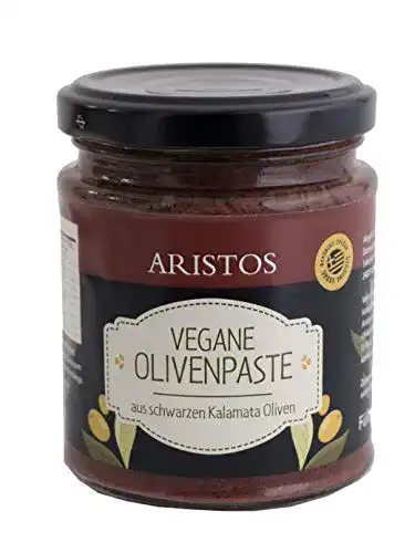 Veganer Brotaufstrich ARISTOS schwarze Tapenade, 3x 190g