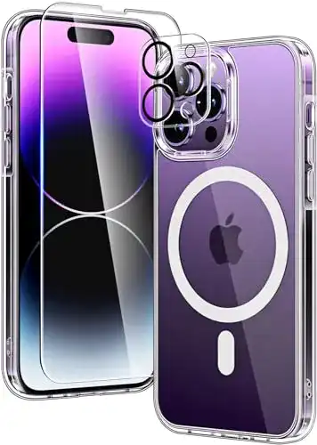 iPhone-14-Pro-Hülle TAURI [5-in-1 magnetische Hülle