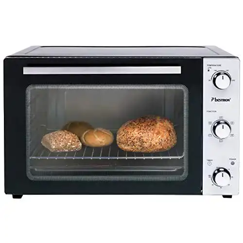 Minibackofen mit Drehspieß Bestron AOV45 2-in-1, 45 Liter