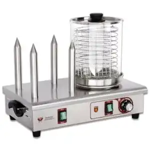 Hot Dog Maker Beeketal ‘BHG07’ XL Profi Gastro, 4 Heizspieße