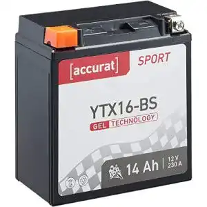 Motorradbatterie 12 V 14 Ah Accurat Motorradbatterie Sport