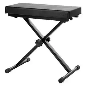 Keyboard-Hocker Classic Cantabile Keyboardbank Deluxe schwarz