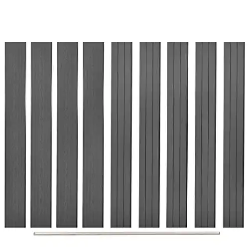 Zaunlatten vidaXL 9X Ersatz Zaunbrett WPC 170cm Sichtschutz
