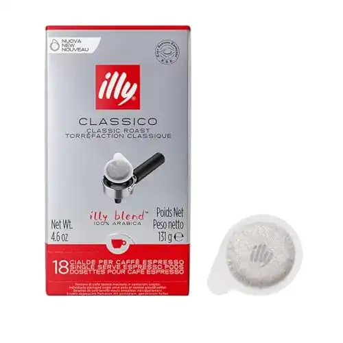 ESE-Pads Illy Espresso Röstung N, 18 ESE Pads Cialde, 18 Kapseln