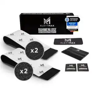 Kennzeichenhalter Klettmax ® rahmenlos, wetterfest, Klett