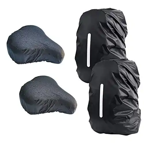 Die beste Fahrradsattel-Regenschutz CHIFOOM 4stk Regenschutz Set 2026 Test Bestseller Fahrradsattel-Regenschutz CHIFOOM 4stk Regenschutz Set