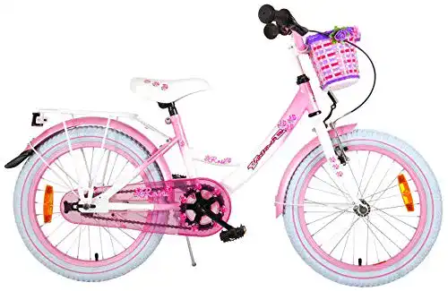 Mädchenfahrrad 18 Zoll Volare Kinderfahrrad Rose Gepäckträger