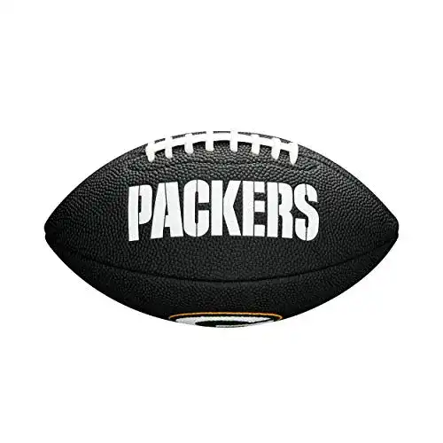 Football Wilson Unisex-Youth MINI NFL TEAM SOFT TOUCH FB BL GB American , Black