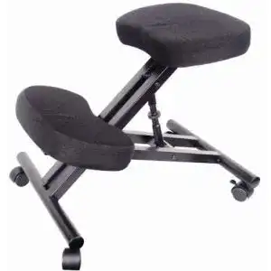 Kniestuhl Spetebo Computer mit Rollen, Stoffbezug