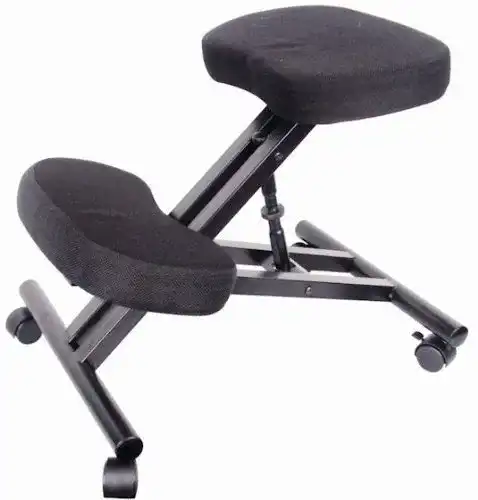 Kniestuhl Spetebo Computer mit Rollen, Stoffbezug