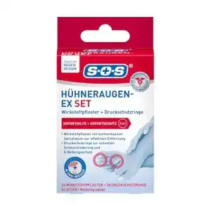 Hühneraugenpflaster SOS Hühneraugen-Ex Set, 24 Pflaster