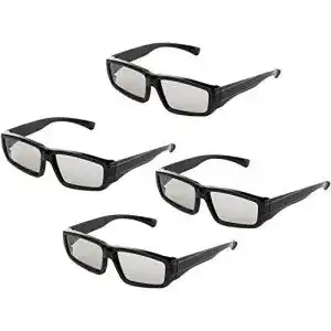 3D-Brille YiHao 4er Pack Unisex Passive Polarisierte, Family Pack