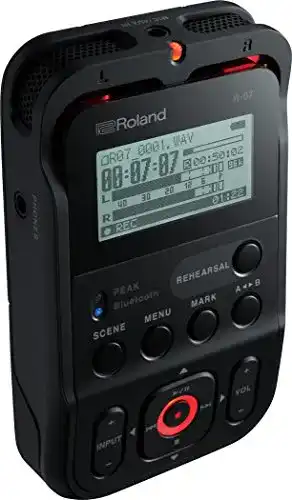 Audio-Recorder Roland R-07 Hochauflösend tragbar, schwarz