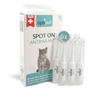 Zeckenschutz Katze OptiPet Spot On 6x1ml Pipetten für Katzen