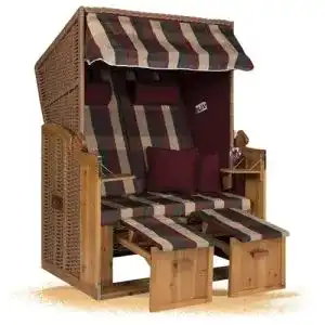 Strandkorb Strandkorb Hanse Ostsee XXL Volllieger 2 Sitzer