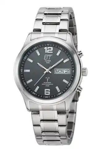 Funk-Solaruhr Herren ETT Eco Tech Time Funk Solar Herren Uhr Analog