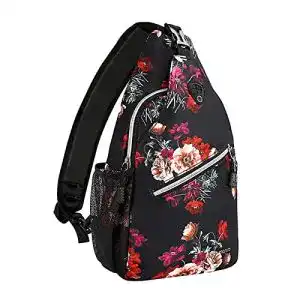 Sling-Bag MOSISO Brusttasche Sling, Polyester, Baumwollrose