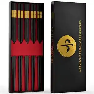 Essstäbchen JP Design 5er Set japanische Premium, Fiberglas