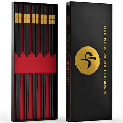 Die beste Essstäbchen JP Design 5er Set japanische Premium, Fiberglas 2026 Test Bestseller Essstäbchen JP Design 5er Set japanische Premium, Fiberglas