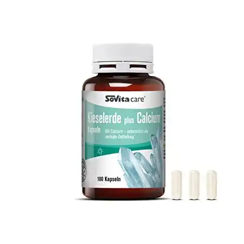 Kieselerde-Kapseln Sovita care Kieselerde plus Calcium, 180 Kapseln
