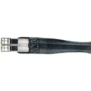 Sattelgurt PFIFF soft mit Gummizug, schwarz 125cm