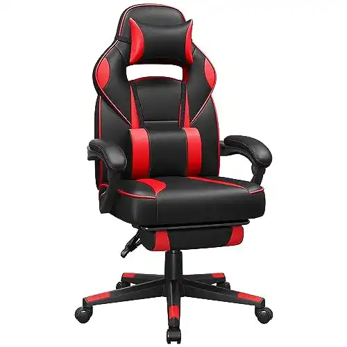 Gaming-Stuhl mit Fußstütze SONGMICS mit Fußstütze