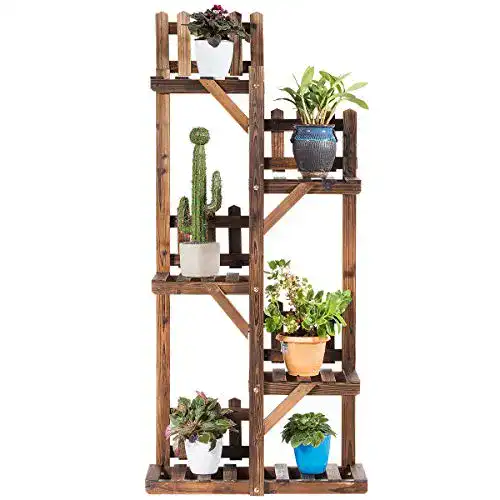 Pflanzenregal COSTWAY Blumenregal, 5 Etagen / 130,5 x 60 x 25 cm