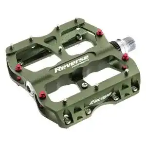 Reverse-Pedale Reverse Pedal Escape Flat Fahrrad Pedal Oliv grün