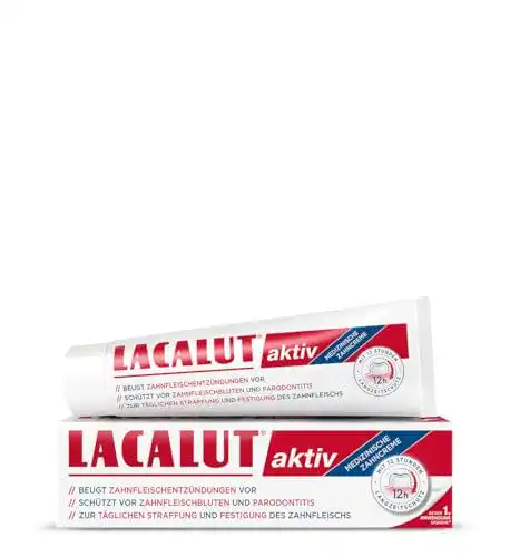 Zahnpasta gegen Zahnfleischrückgang Lacalut AKTIV ZAHNCREME