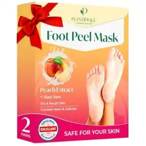 Fußmaske PLANTIFIQUE Pfirsich Hornhaut Socken – 2 Paare