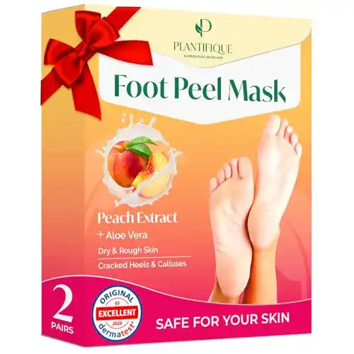 Fußmaske PLANTIFIQUE Pfirsich Hornhaut Socken – 2 Paare