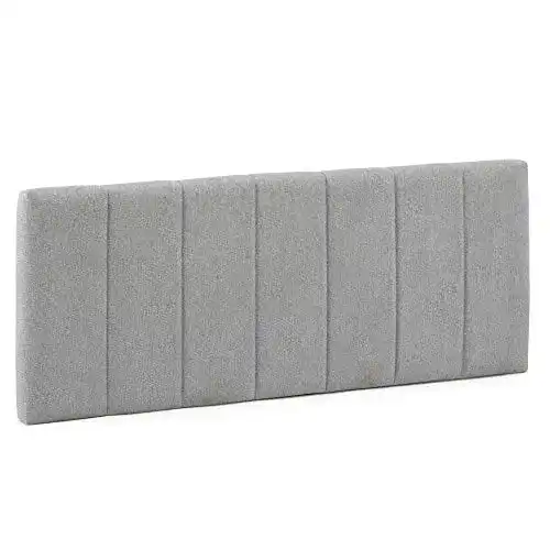 Bett-Kopfteil Marckonfort Creta, grau, gepolstert 140×60 cm