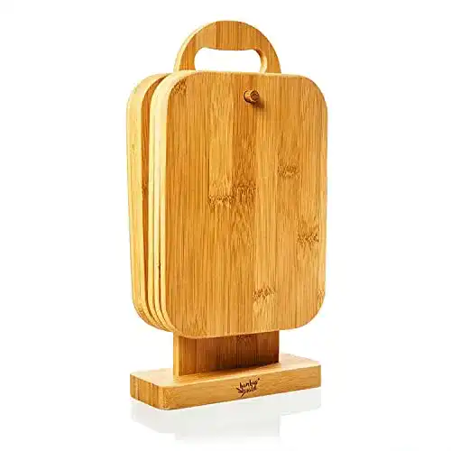 Frühstücksbrettchen Holz bambuswald © ökologisches 6er Set
