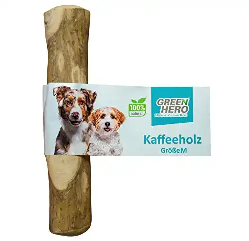 Kauholz Hund Green Hero Kaffeeholz Kaustab Größe M 18 cm