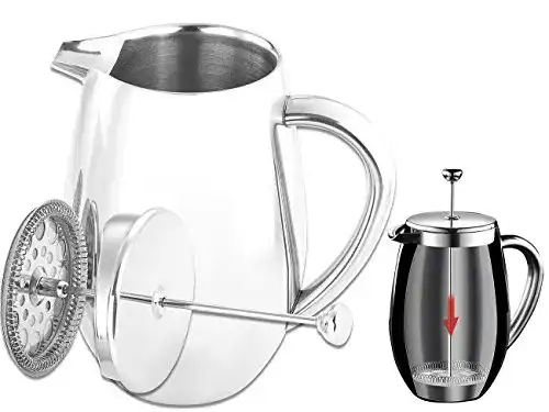 French Press Rosenstein & Söhne Isolierkanne: doppelwandig, 1 L