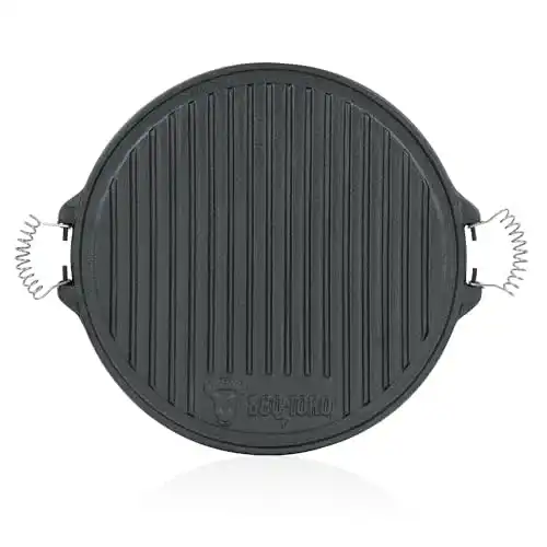 Die beste Grillplatte Gusseisen BBQ-Toro Gusseisen Grillplatte mit Griffen 2026 Test Bestseller Grillplatte Gusseisen BBQ-Toro Gusseisen Grillplatte mit Griffen